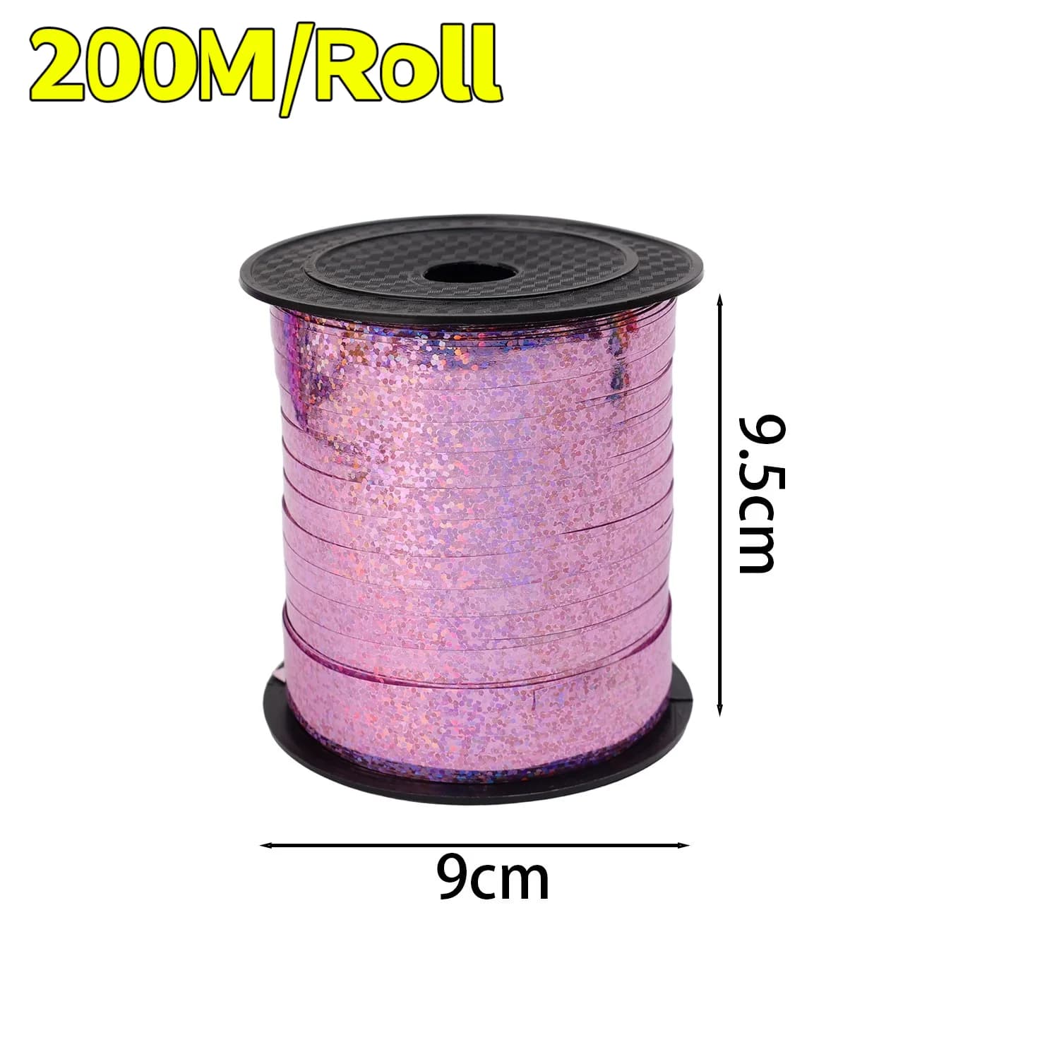 Rouleau de ruban arc-en-ciel à friser, 200 m/rouleau, emballage cadeau, bricolage, rouleau de rubans