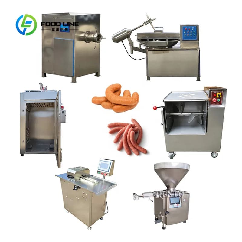 Ligne de production de saucisses de bœuf, machine à saucisses multifonctionnelle avec prix d'usine c