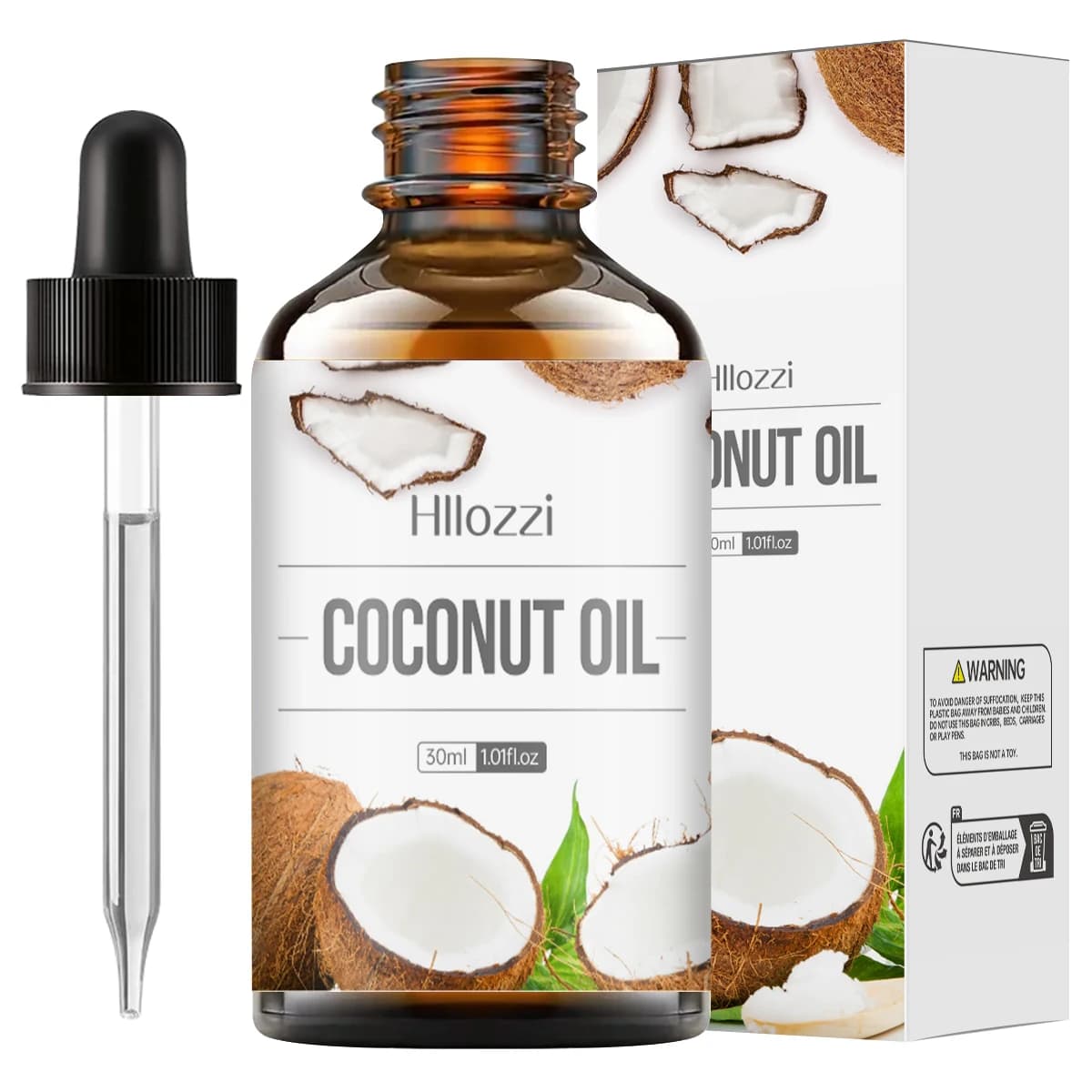 Huile essentielle de noix de coco pure 30 ml, soin de la peau, soin des cheveux, fabrication de savo