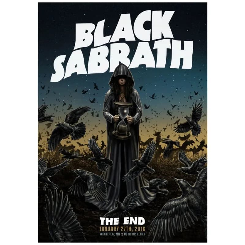 Black-Sabbath Rock Band Affiches, RapMetal Style Music, Rap Canvas Wall Art, Gérer les impressions e