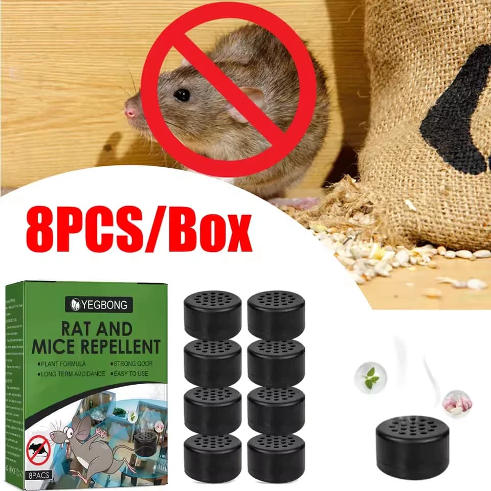 8 pièces répulsif de souris dissuasion Anti-souris boule répulsif de Rat Non toxique huile de menthe