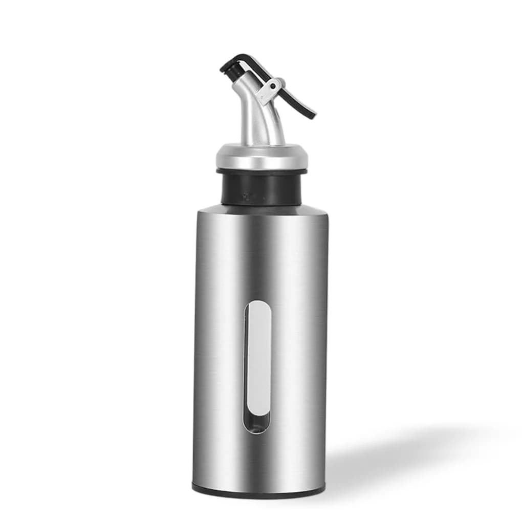 Bouteille d'huile d'olive en acier inoxydable, distributeur de Sauce anti-fuite, récipient transpare