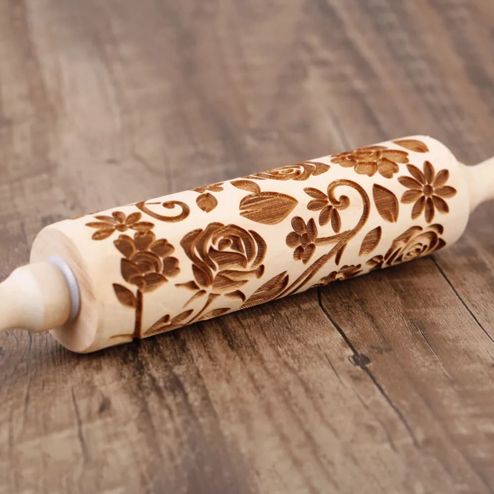 Rouleau à pâtisserie en bois rose, 13,7 pouces, 1 pièce, pour la cuisine, outils de cuisson