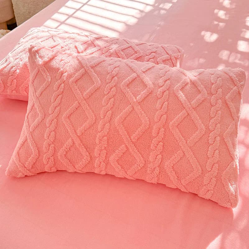 MissDeer-Juste de coussin rectangulaire en velours, taie d'oreiller chaude, 48x74cm