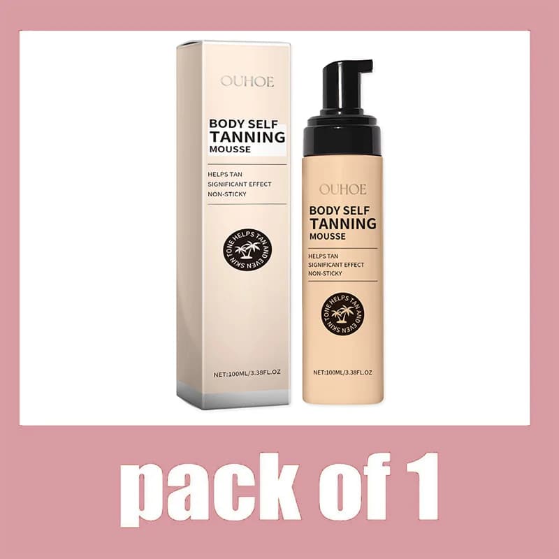 Mousse corporelle de bronzage d'été 100ml, promotion du soleil + peau brillante au Bronze hydratant,