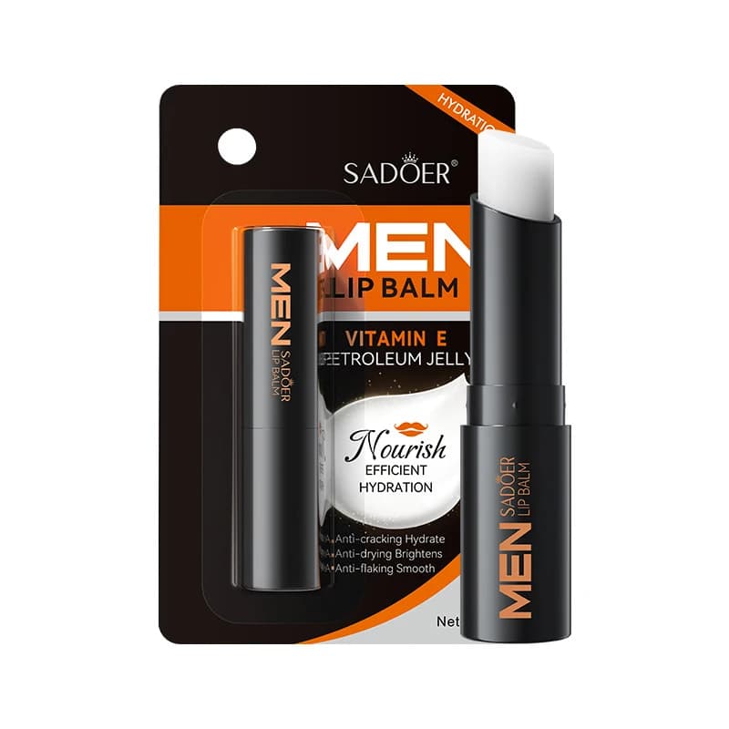SADOER baume à lèvres vaseline d'herbe de requin pour hommes pour l'automne et l'hiver pour améliore