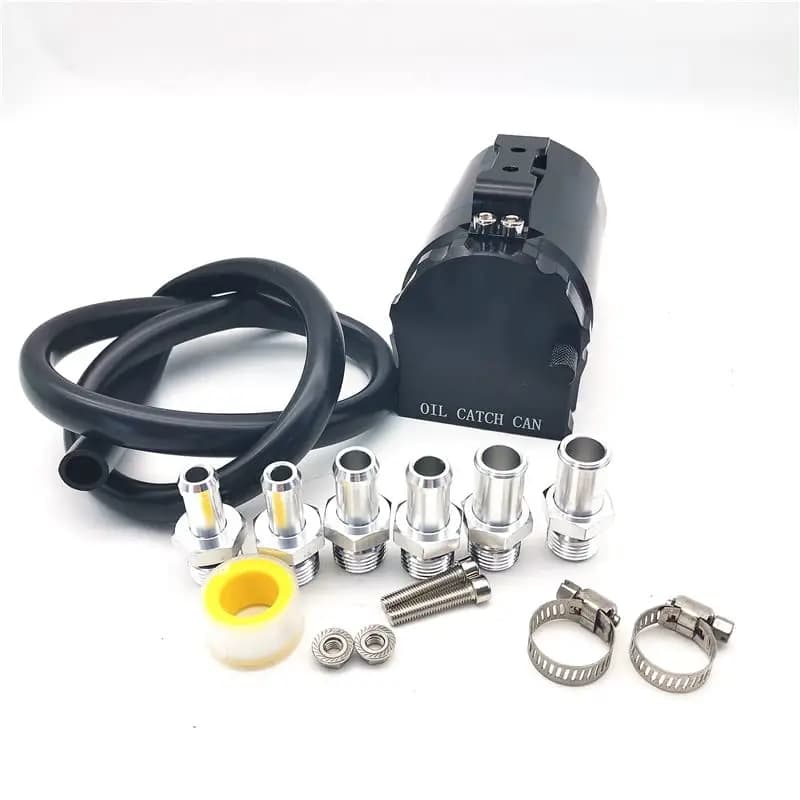 Kit de canette de récupération d'huile 300ML, réservoir universel en aluminium à déflecteur de renif