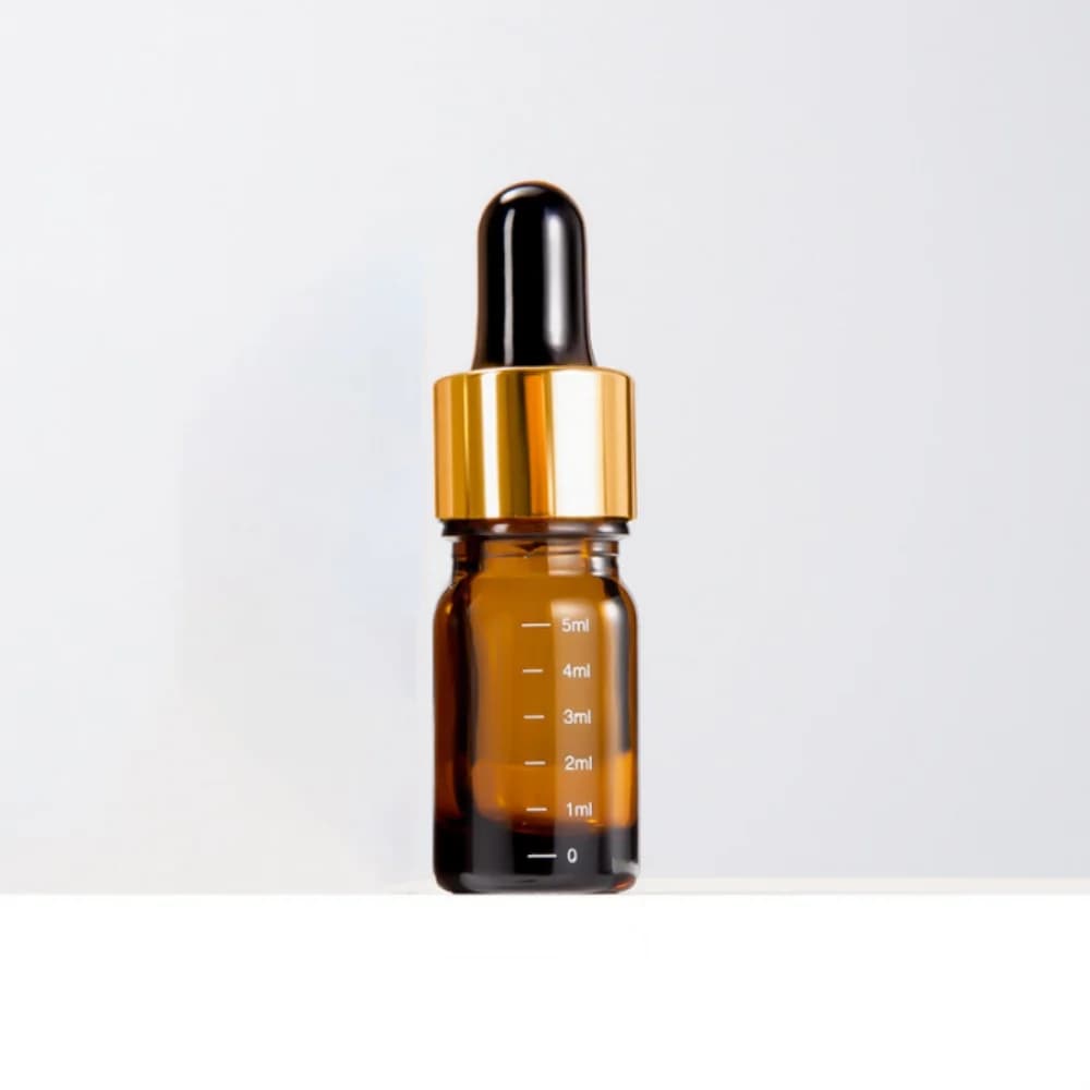 Bouteille compte-gouttes en verre ambré de haute qualité, contenant liquide d'huile essentielle, bou