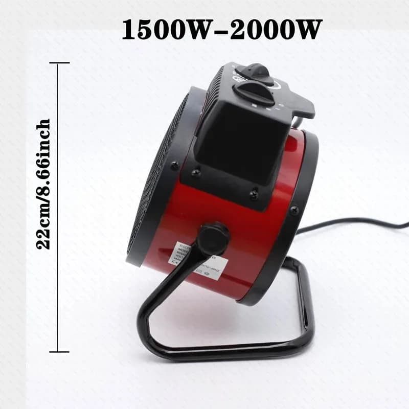Chauffage électrique 3000W Thermostat chaleur rapide 2000W 3 vitesses ajuster réchauffeur d'air radi