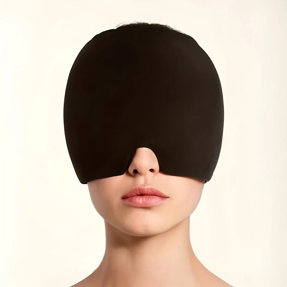Bandeau de soulagement pour maux de tête et migraines, avec gel et glace, chaud et froid, masque pou