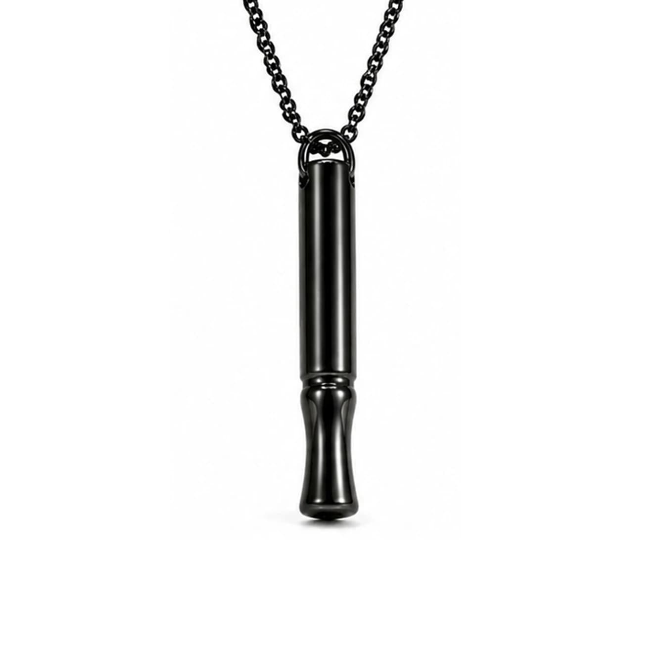 Collier de respiration par la pleine conscience, pendentif anti-stress en acier inoxydable, collier 