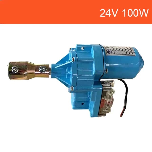 Moteur électrique 24V DC pour enrouleur de film de serre, machine à enrouler le film 100W, machine à