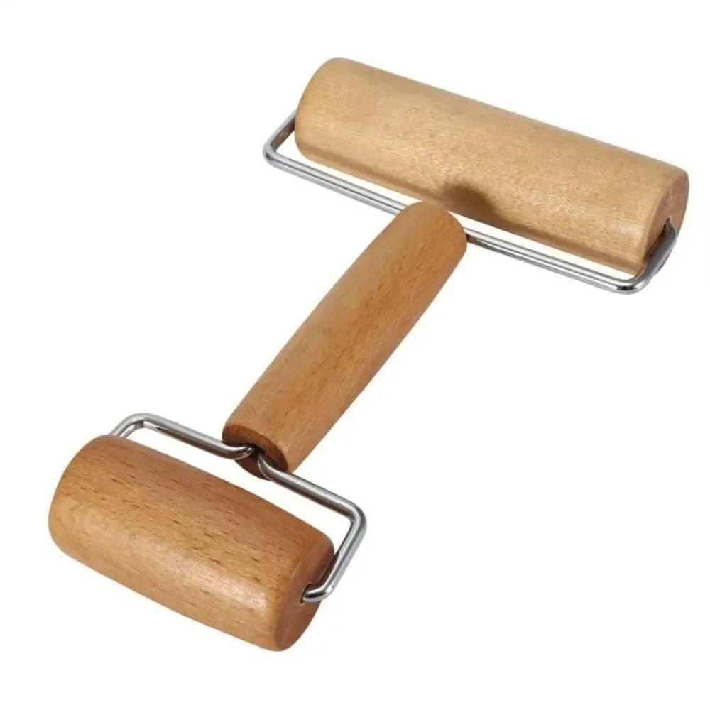 Rouleau à pâtisserie portatif en bois, 1 pièce, pour la cuisson de la Pizza et des boulettes, roulea