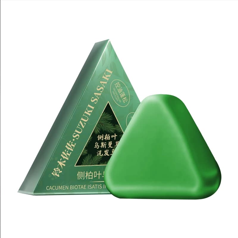 1pc feuille de cyprès Usman herbe shampooing savon doux shampooing nourrissant contrôle de l'huile d