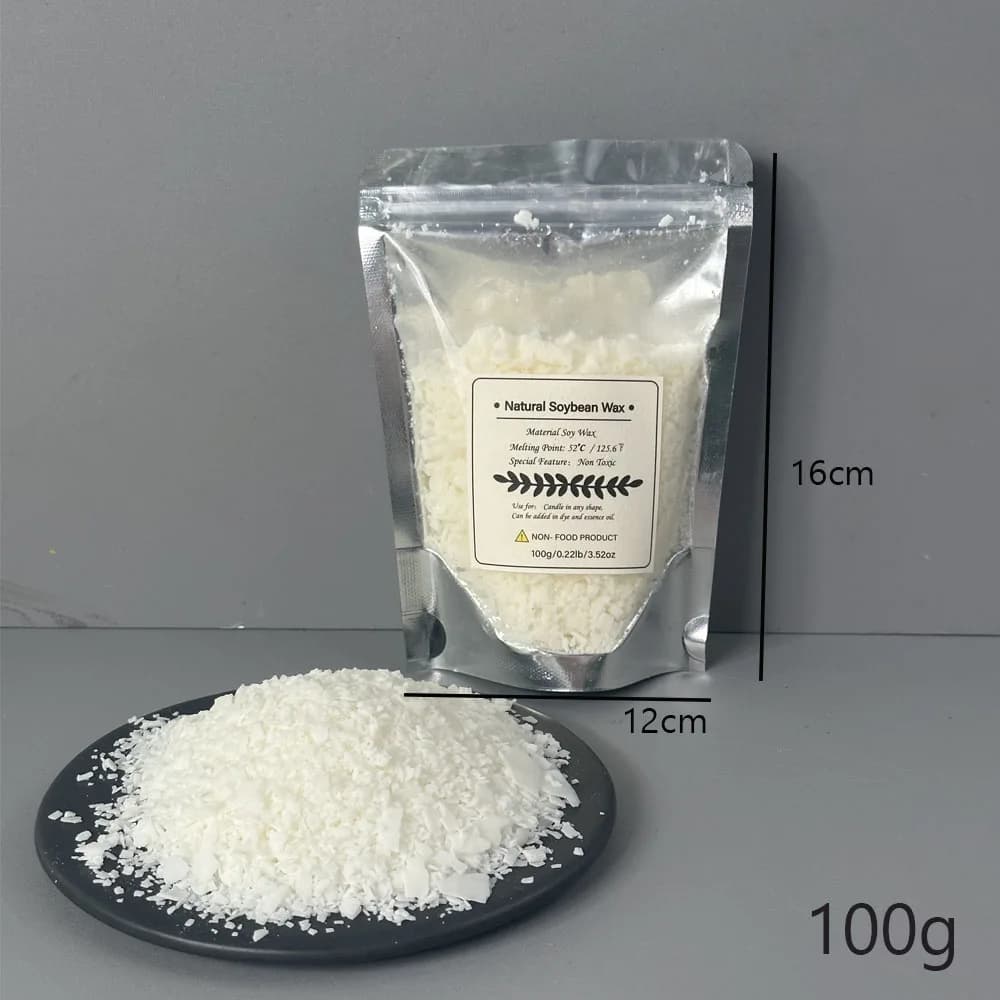 Paraffine pure de soja, matériau d'avertissement pré-soja, pigments de noyau, aromathérapie, bricola