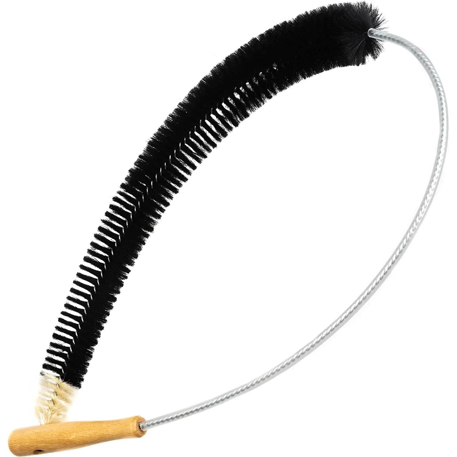 Brosse radiateur - 120 cm - Brosse radiateur avec poils de chèvre - Idéal pour nettoyer les radiateu