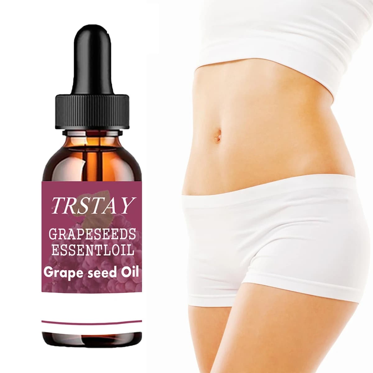 Huile essentielle de graines de raisin, sérum de massage corporel multifonction 1 pièce