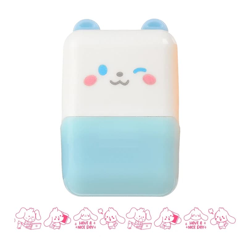 Tampon Rouleau Créatif DIY avec Personnages de Dessins Animés Animaux Mignons pour Décoration de Car