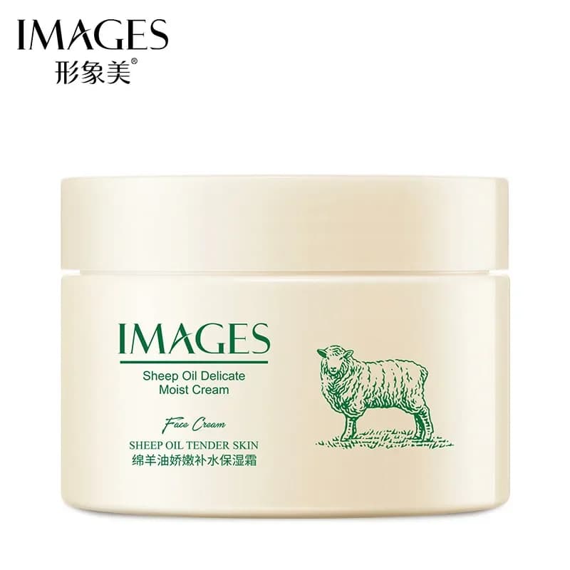 LanCristCream-Crème pour le visage à l'huile de mouton, hydratante, ré-étiquettes, non végétal, liss