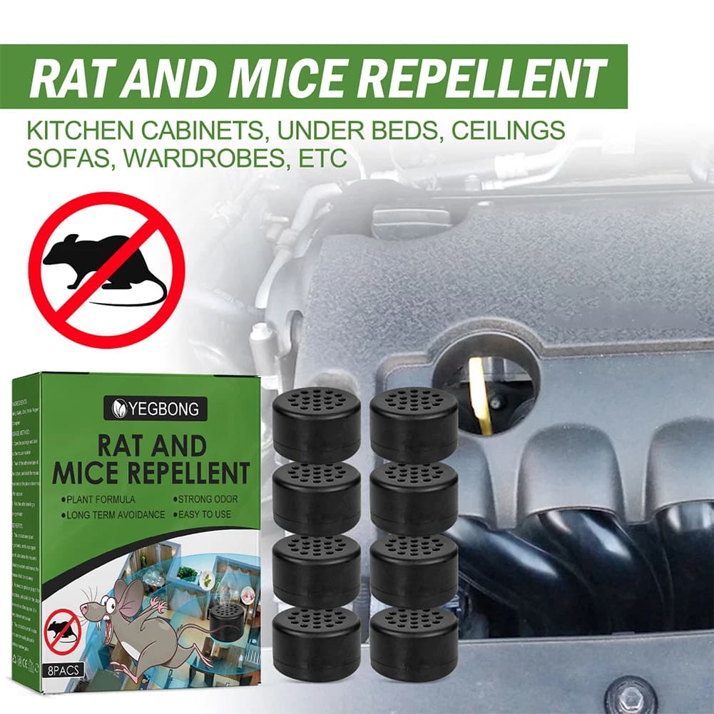 8 pièces répulsif pour souris dissuasion plante Pure huile essentielle de menthe poivrée répulsif po