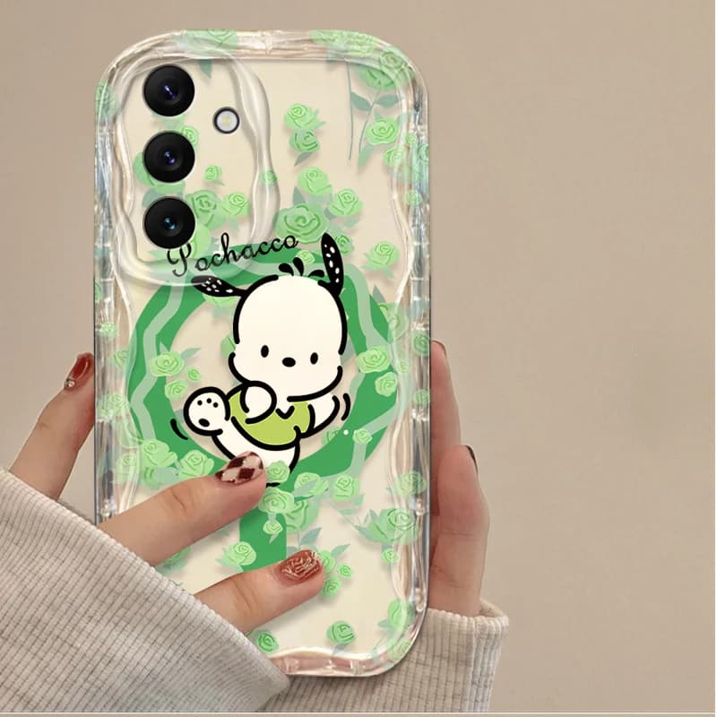 Étui floral Melody Kuromi Cinnamoroll pour Samsung Galaxy A06 A16 A26 A36 A56 A05S A15 A25 A35 A55 A