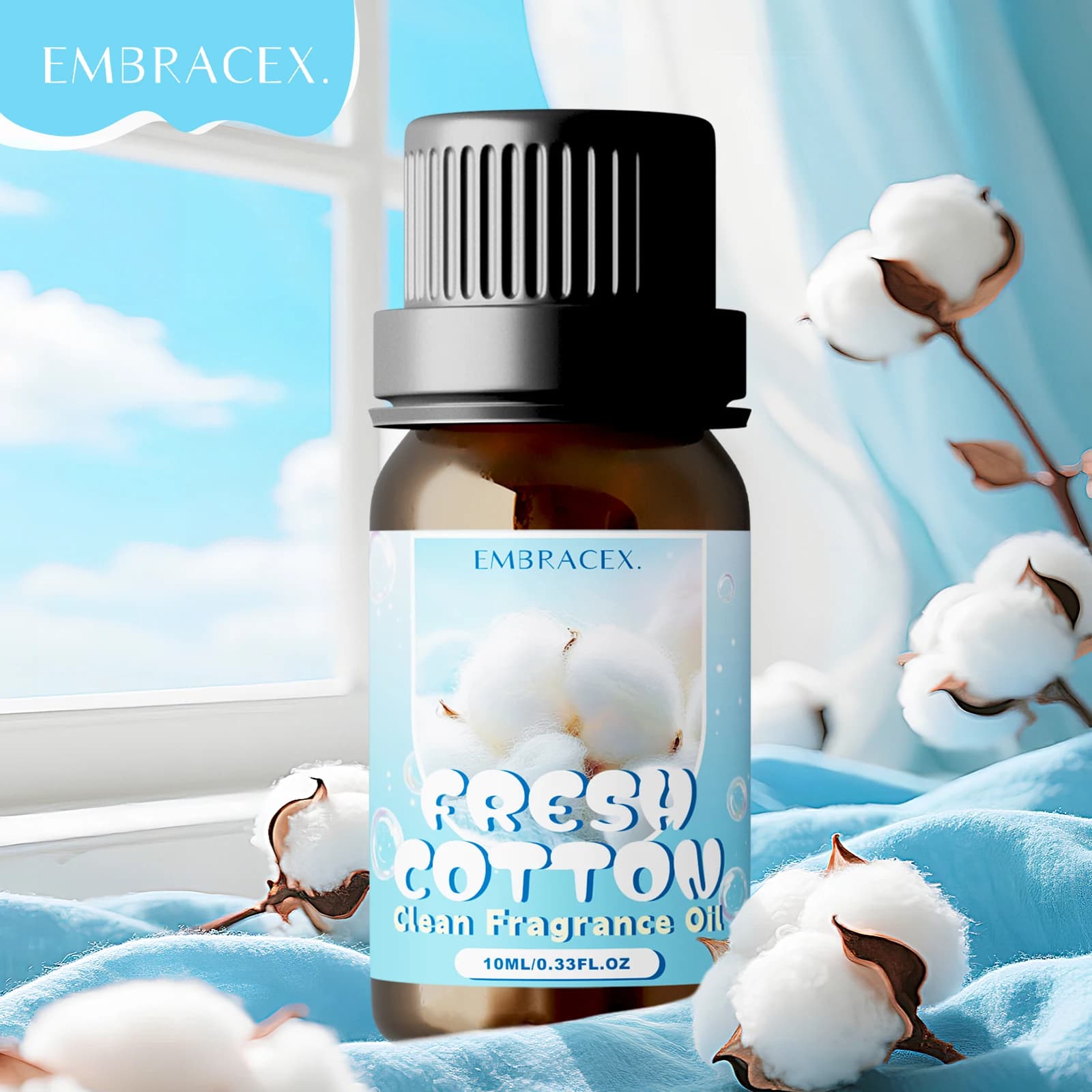 Huile essentielle de coton frais 10ml, parfum de fleur d'oranger, jasmin, vanille, diffuseurs de par
