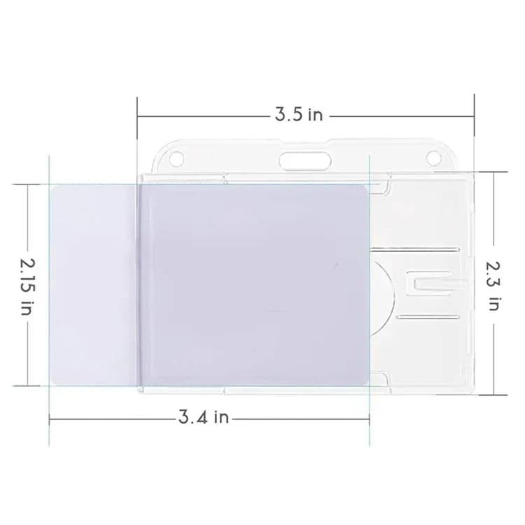 Fentes pour cartes transparentes, porte-Badge pour étiquette d'identification, avec bobine de Badge,