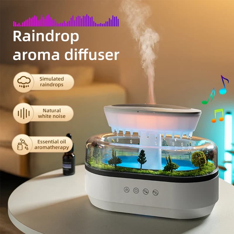 Diffuseur d'arôme nuage de pluie, petits humidificateurs d'air, goutte d'eau, Micro huiles essentiel