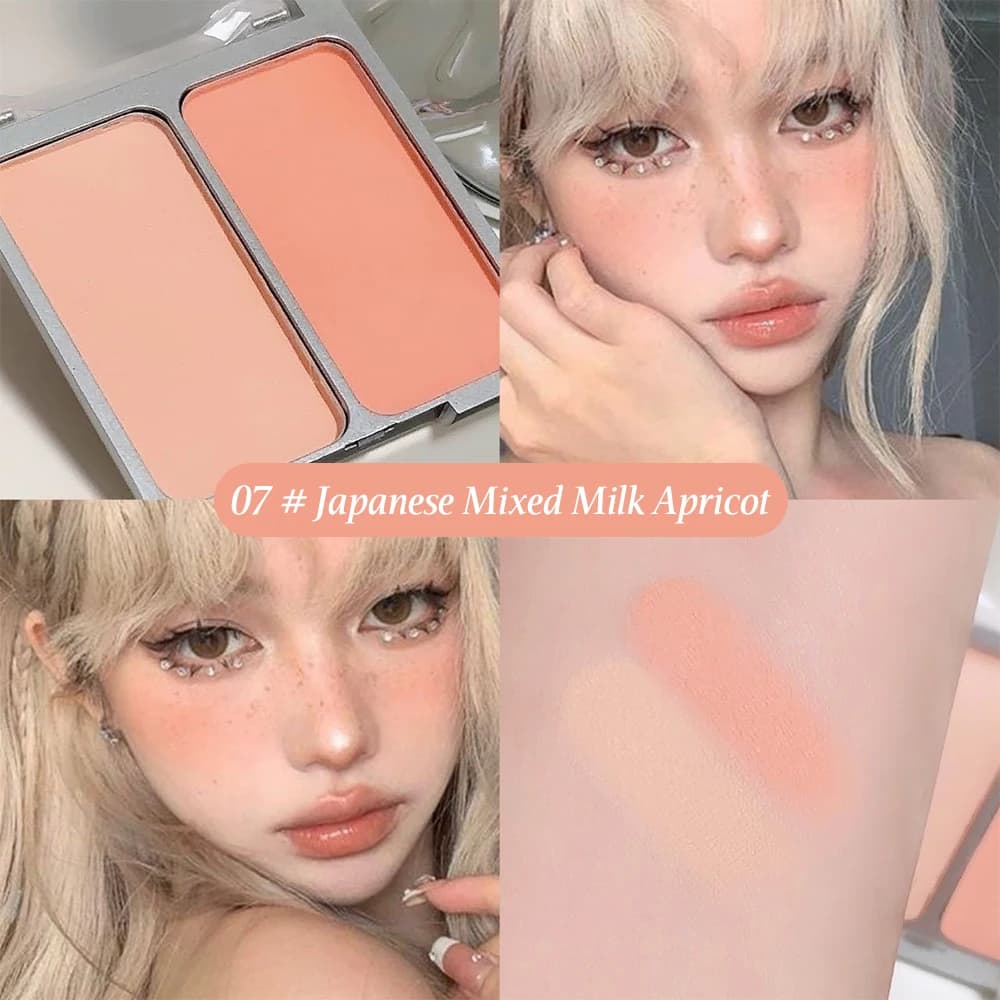 SWEETMINT – fard à joues bicolore, mat, éclaircissant, faible Saturation, rétrécissement et extensib