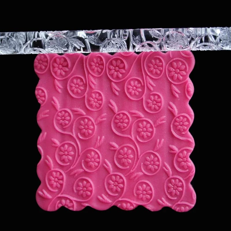 Rouleau à pâtisserie en acrylique conçu pour Impression de gâteau Fondant, rouleau à pâtisserie, acc