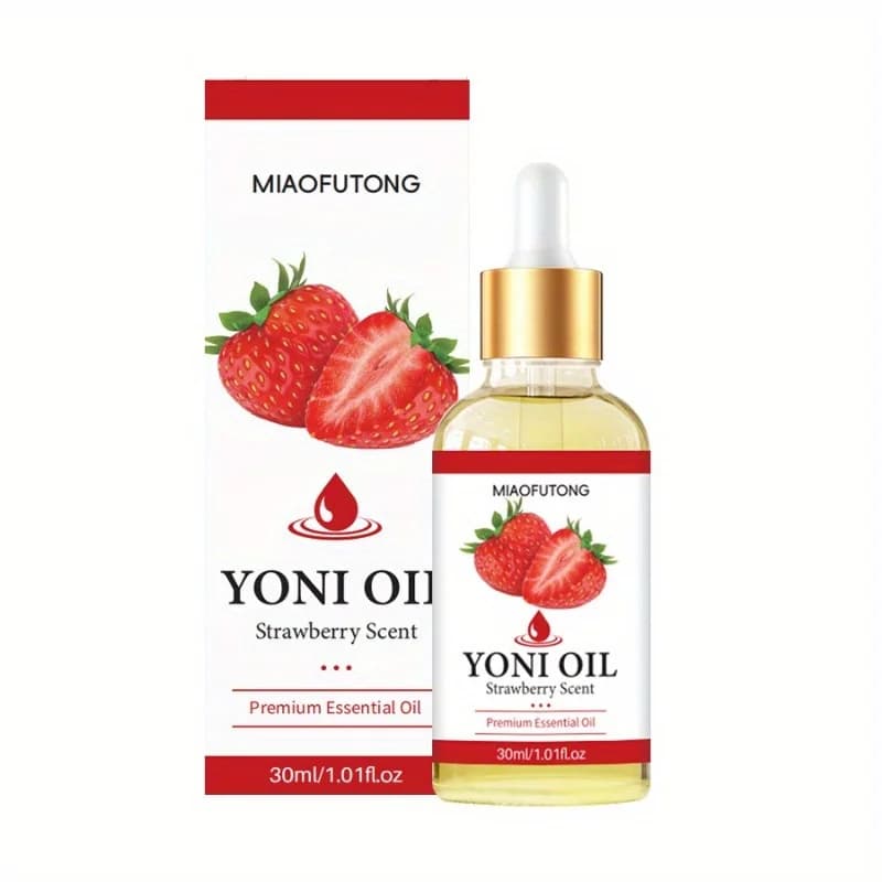 Huile essentielle intime féminine, huile essentielle de rose et de fraise, huile YONI