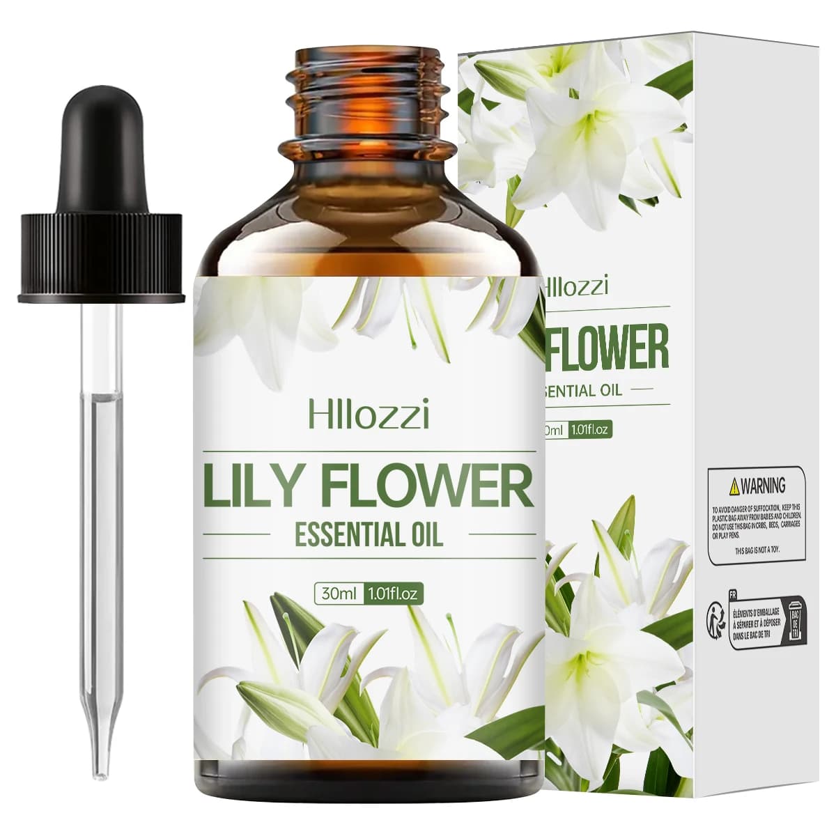 Huile essentielle LILY, formule douce, nourrit la peau, hydrate et hydrate, adaptée à l'aromathérapi