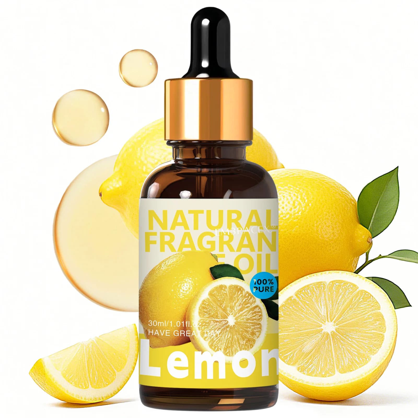 Huile essentielle de citron 30ml, désodorisant pour voiture, projets de bricolage, fabrication de bo