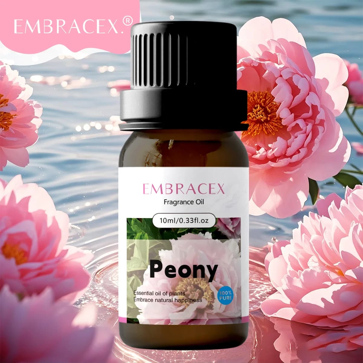 Huiles essentielles de pivoine 10 ml, soin de la peau, huile de massage corporel, senteur florale, c