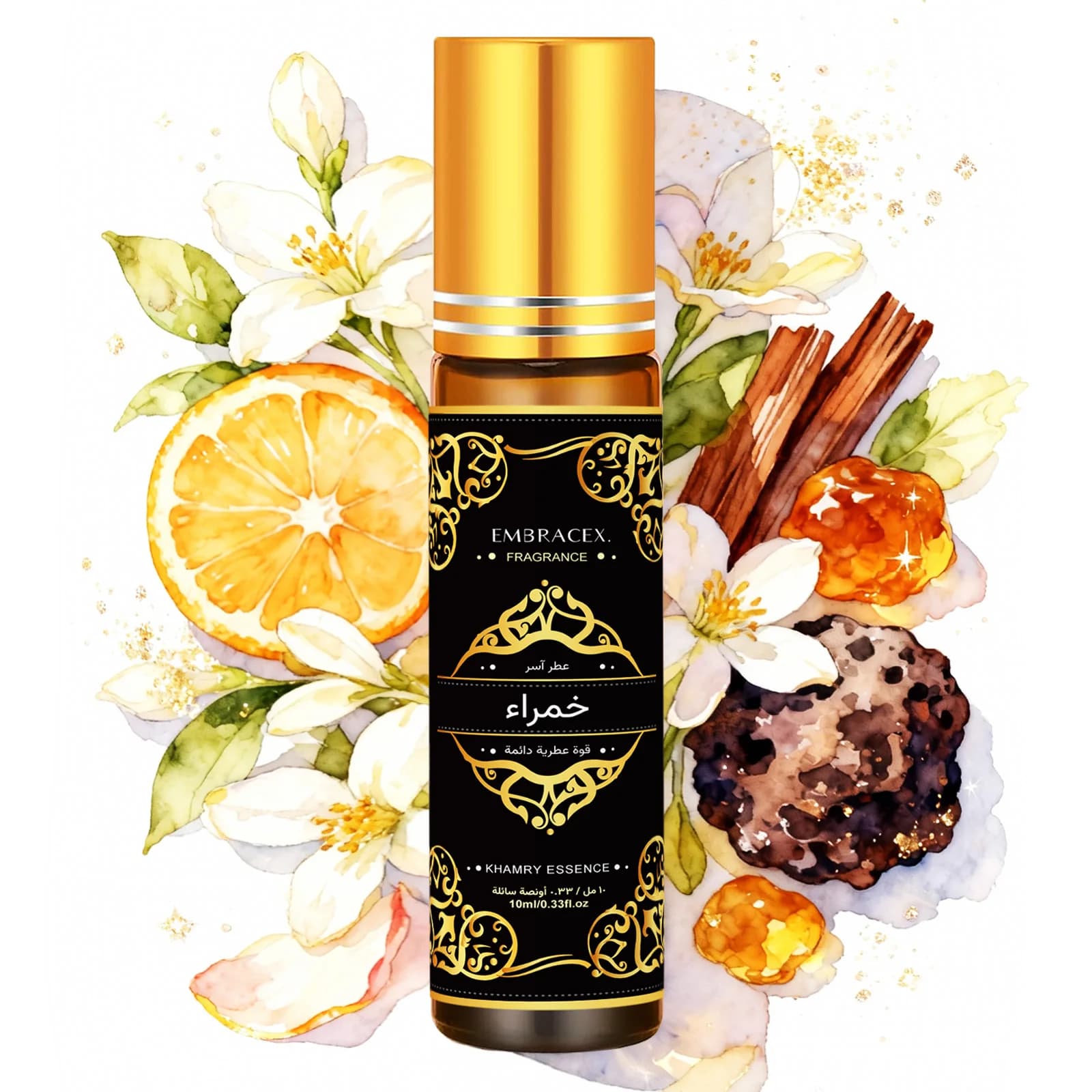 Huile Essentielle Khamry en Roll-on 10ml - Humidificateur - Cadeau pour l'Aïd al-Fitr - Parfum longu