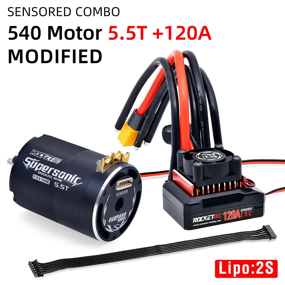 Rocket-RC supersonique sensoriel sans balais 540 4.5T 5.5T 6.5T 8.5T 10.5T 13.5T 17.5T 21.5T moteur 