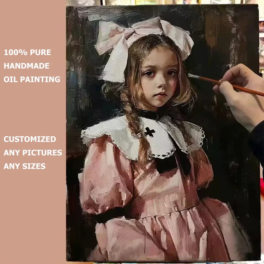 Peinture à l'huile pure faite à la main sur toile pour la décoration intérieure, photos personnalisé