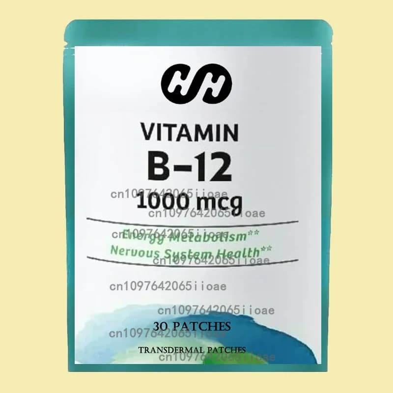 30 patchs Vitamine B12-5000mcg (Férce) Plus Vitamines supplémentaires - Patchs transdérmiques