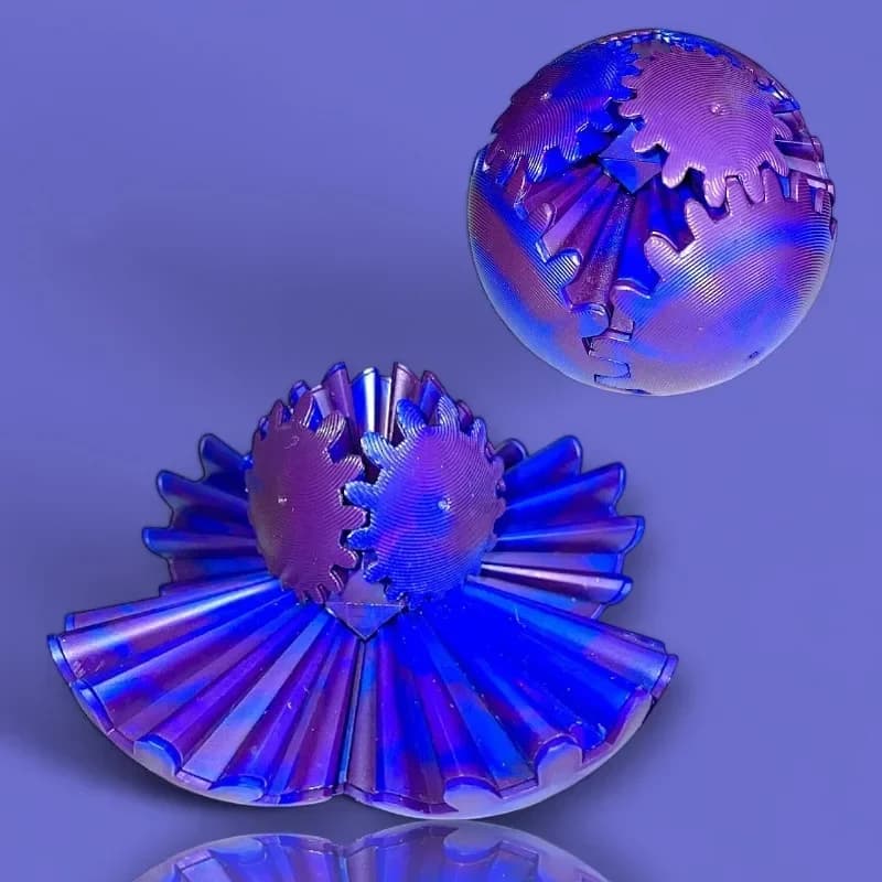 Gear Ball – jouets Fidget imprimés en 3D, balle rotative ou Cube, soulagement du Stress, jouet de bu