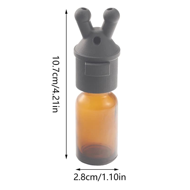 Bouteille d'inhalateur d'huile essentielle et d'arôme étanche de 15ml, Mini bouteille distributrice 