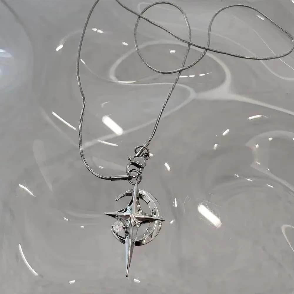 Hip Hop noir cristal amour coeur pendentif à breloques collier pour femmes Punk Rock longue chaîne g