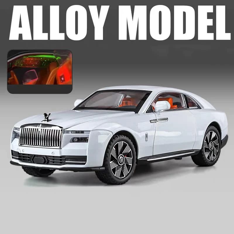 Modèle de voiture Rolls Royce Spectre en alliage, modèle de voiture de luxe, métal moulé sous pressi
