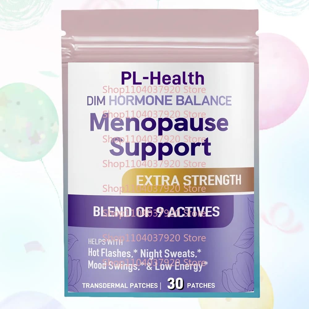 30 Patchs Transdermiques pour la Ménopause avec Black Cohosh, Vitamine B12 pour l'Équilibre Hormonal