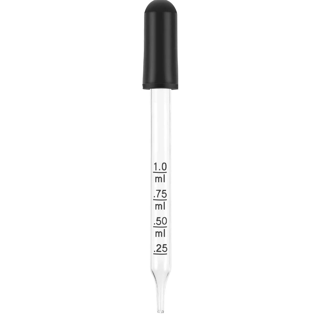 Compte-gouttes avec embouts en caoutchouc durables, compte-gouttes en verre de 1 ml, compte-gouttes 
