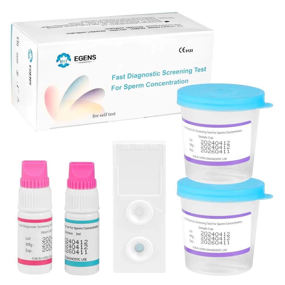 Kit de test de sperme Fertility Home 2 pour hommes | Indiquez le nombre de sperme normal ou bas, rés