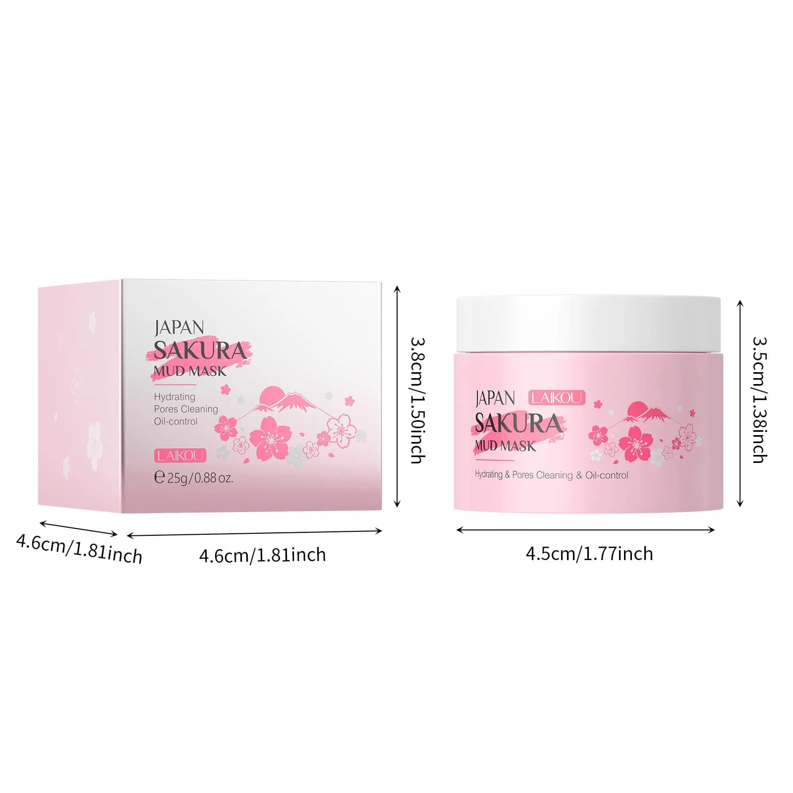 Masque Sakura pour le nettoyage du visage Maseczka dissolvant de tête noire Mascara soins de la peau