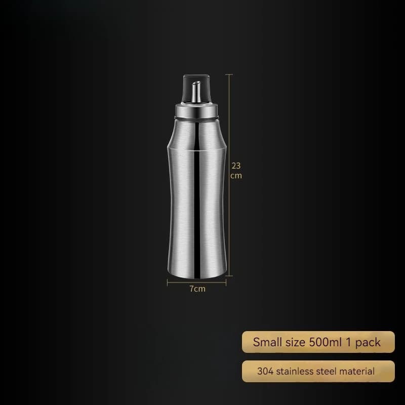 Bocal à huile domestique en acier inoxydable 304, étanche avec couvercle, bidon d'huile de grande ca