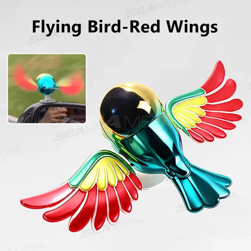 BLALION 2025 nouveau oiseau volant simulé voiture ornement aile peut balançer oiseau à vent dans vol