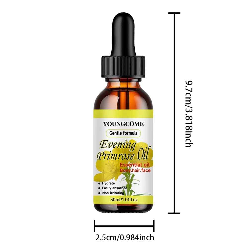 Huile Essentielle Naturelle d'Onagre, Répare les Cheveux Abîmés, Améliore la Qualité des Cheveux, Hu