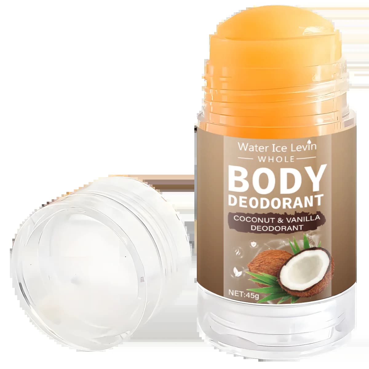 Déodorant corporel à la noix de coco, adapté aux hommes et aux femmes, hydratant et non irritant, co